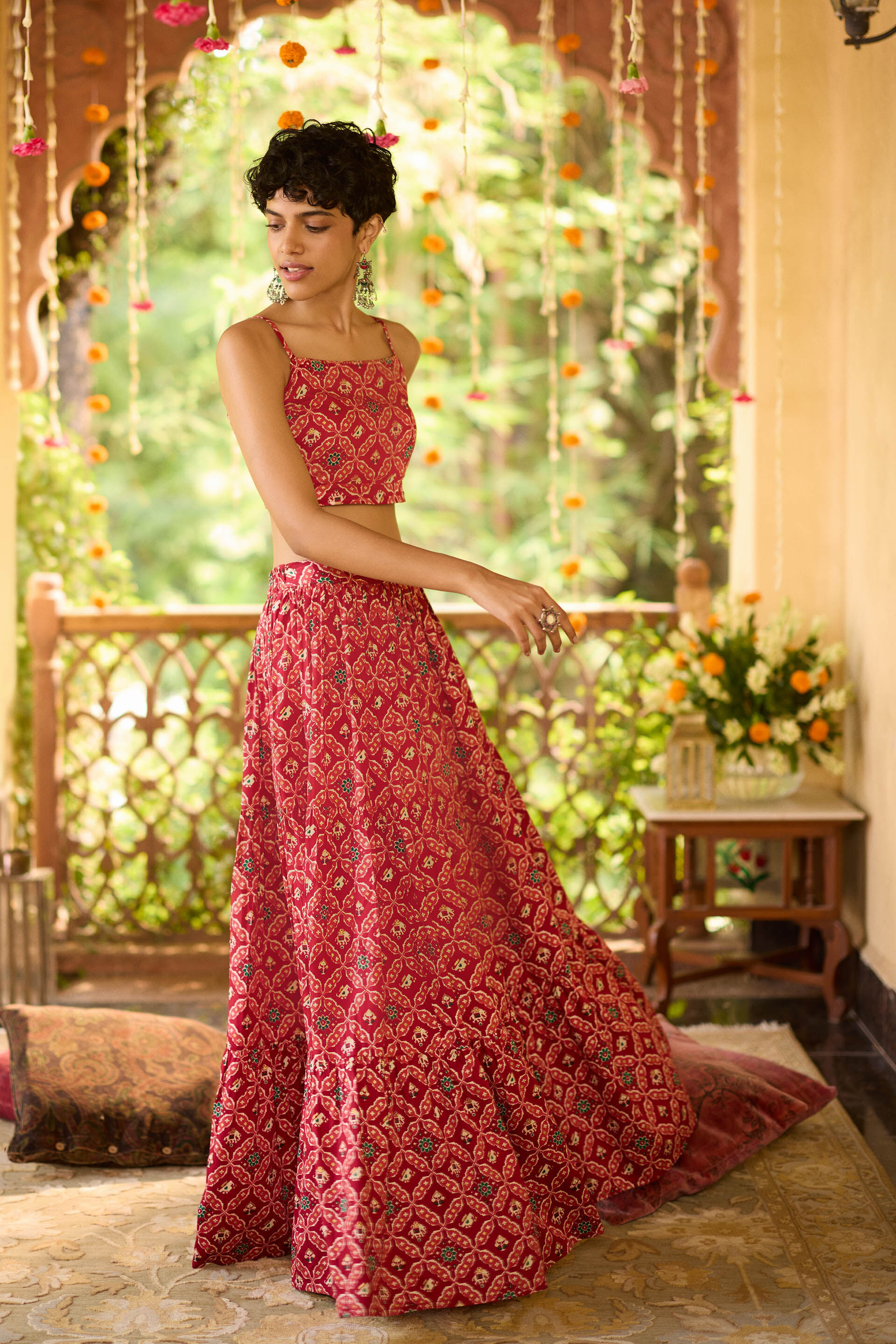 Global desi lehenga top